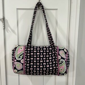 Vera Bradley:  Small Duffle (Pink Elephant Design)